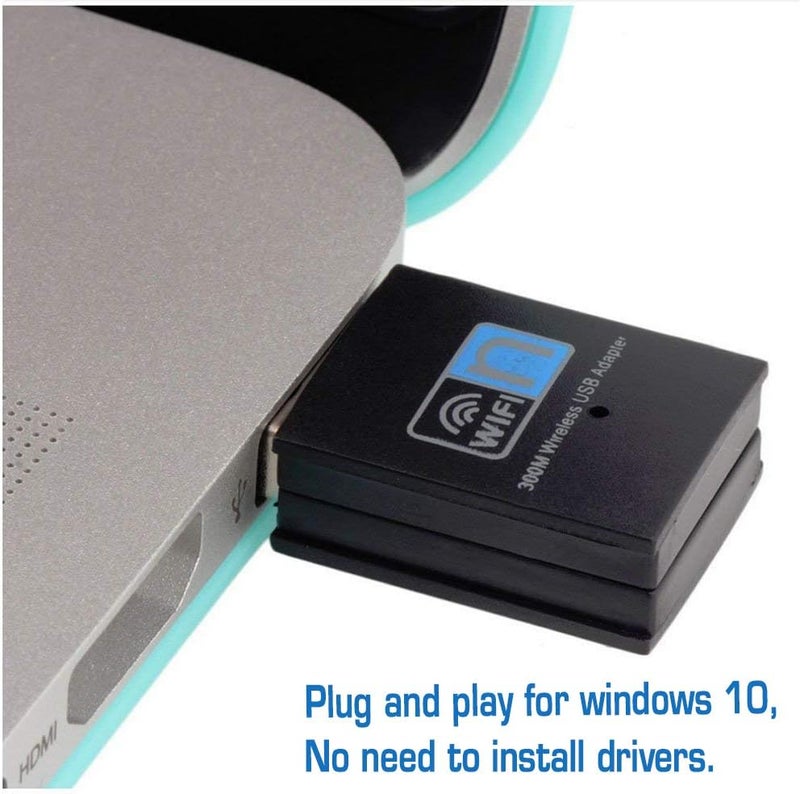 LOTEKOO 300Mbps USB WiFi Adapter, Wireless LAN Network Card Adapter WiFi Dongle for Desktop Laptop PC Windows 10 8 7 XP MAC OS (Plug-and-Play for Windows10) - Image 4